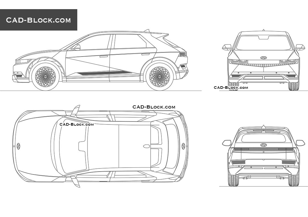 Hyundai Ioniq 5 - CAD Blocks, AutoCAD file