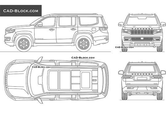 Jeep Wagoneer (2021) - download free CAD Block