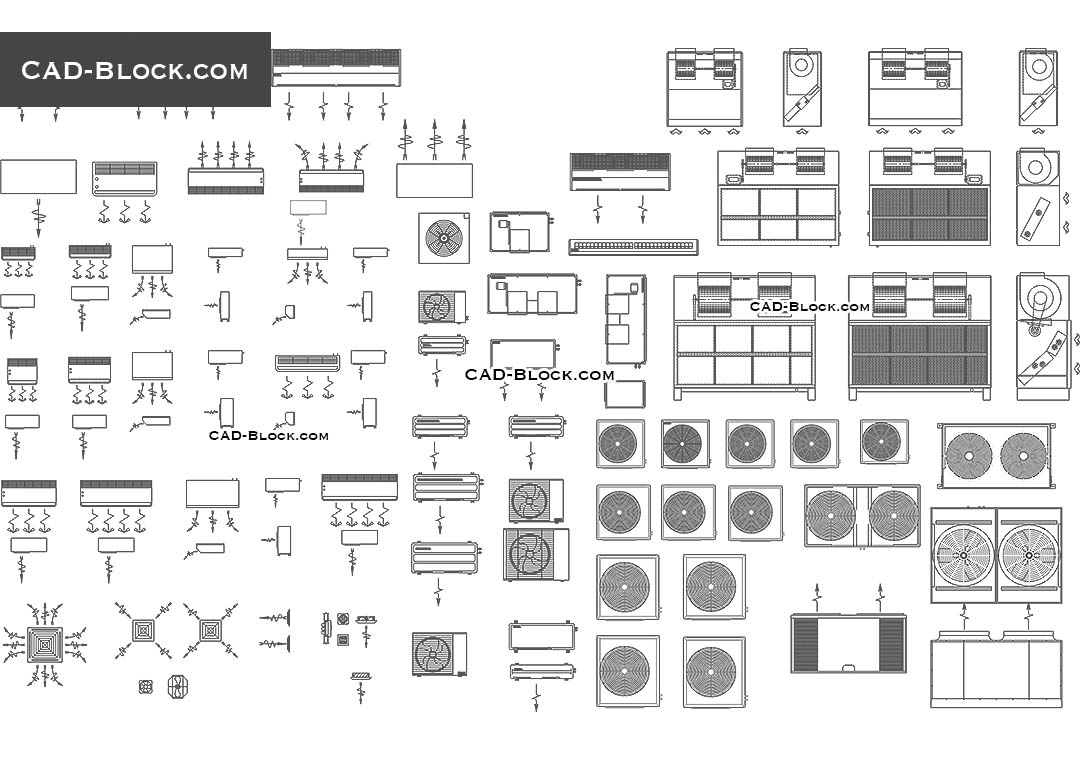 Fan Coil Unit AutoCAD DWG File