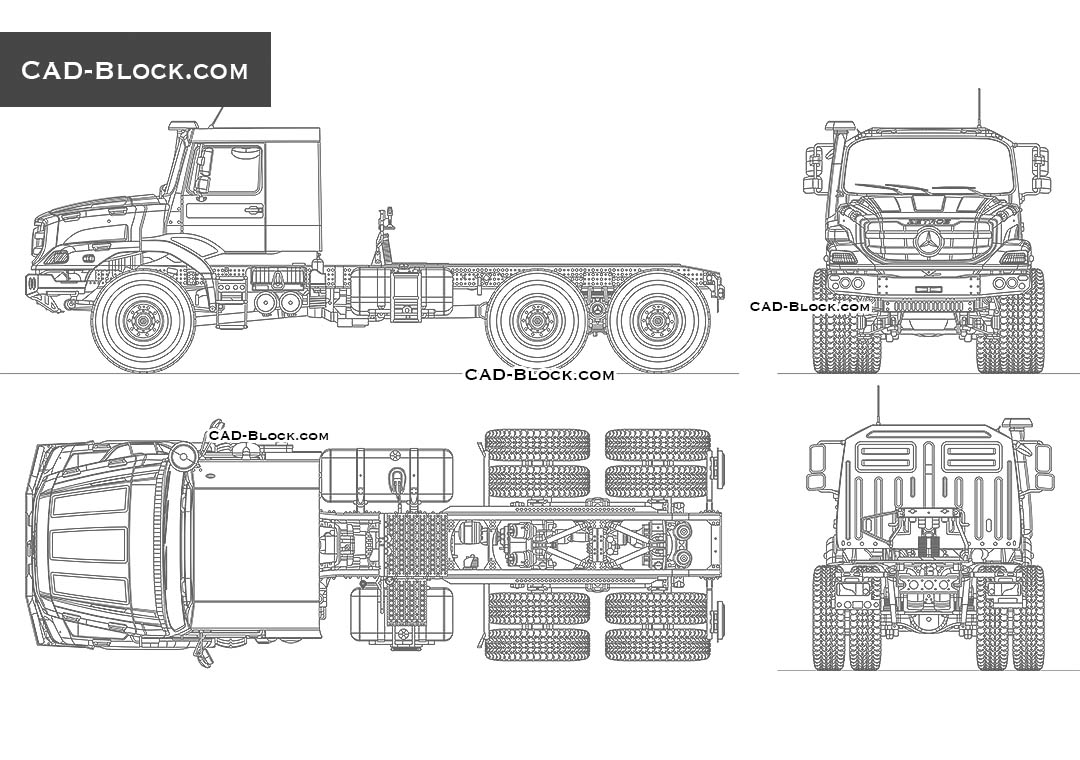 Mercedes-Benz Zetros - CAD Blocks, AutoCAD file