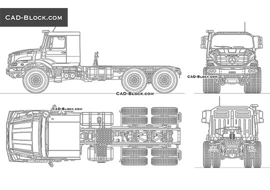 Mercedes-Benz Zetros - download vector illustration