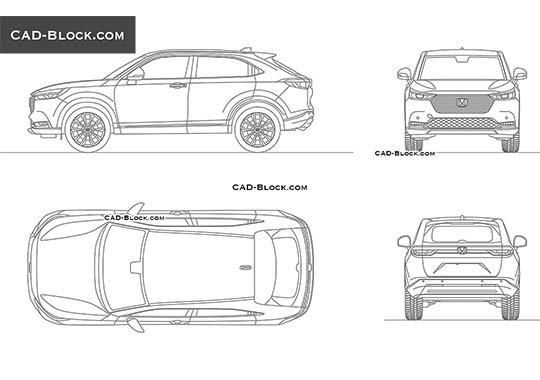 Honda HR-V - download vector illustration