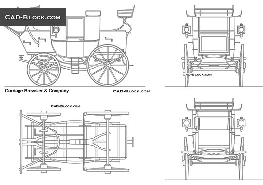 Carriage Brewster & Co - download vector illustration