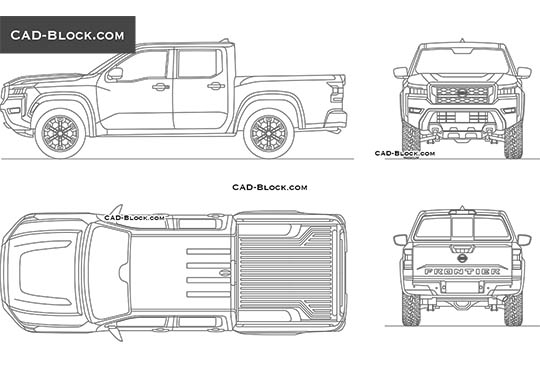 Nissan Frontier (2021) - free CAD file