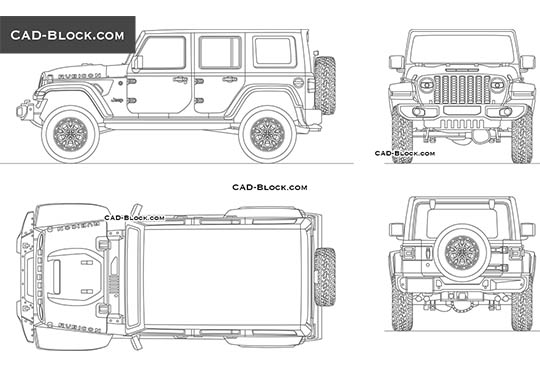 Jeep Wrangler Rubicon 392 - download vector illustration