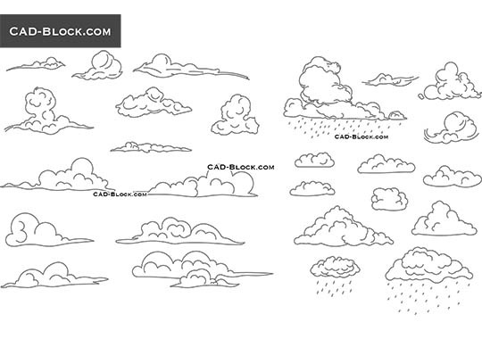 Clouds - download vector illustration