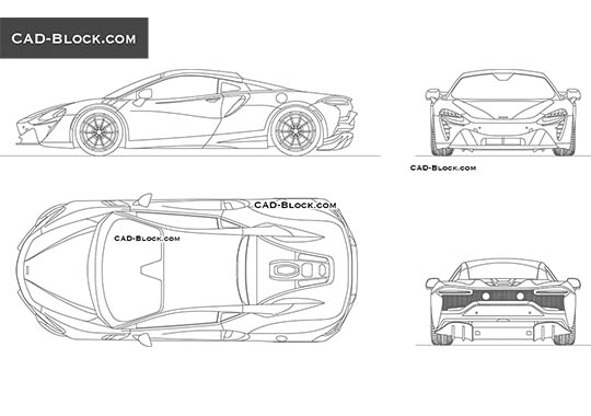 McLaren Artura - download vector illustration