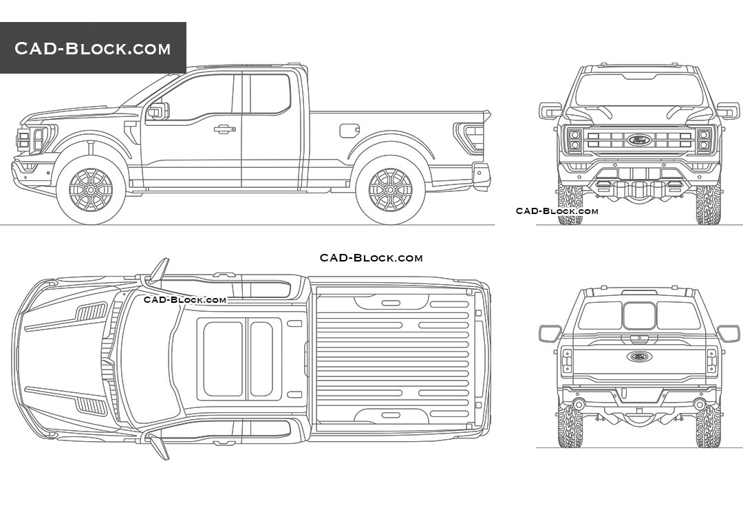 Ford F-150 Tremor - CAD Blocks, AutoCAD file