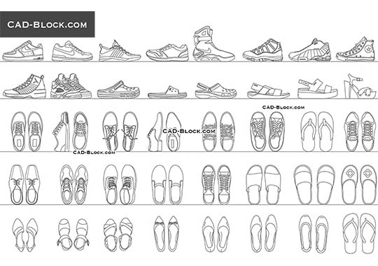 Footwear - download vector illustration