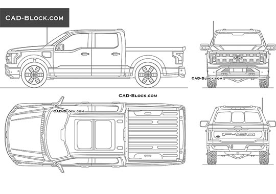 Ford F-150 Lightning - download vector illustration