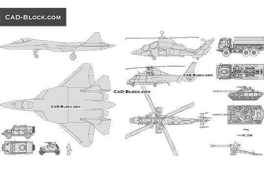 Military Equipment - download vector illustration