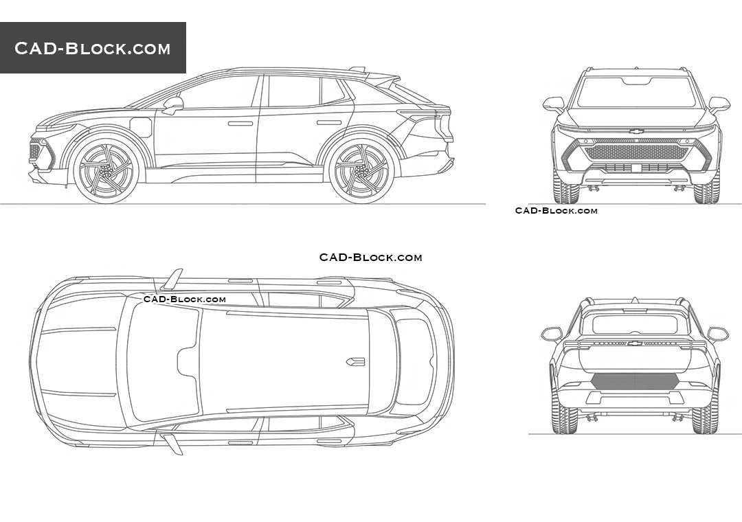 Chevrolet Equinox EV - CAD Blocks, AutoCAD file