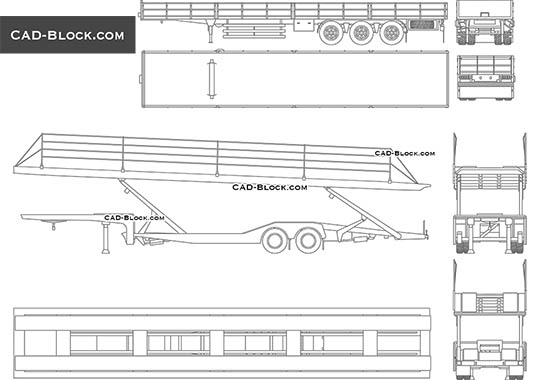Trailer Truck - free CAD file