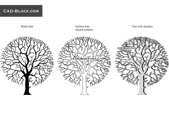 Round Tree - download vector illustration