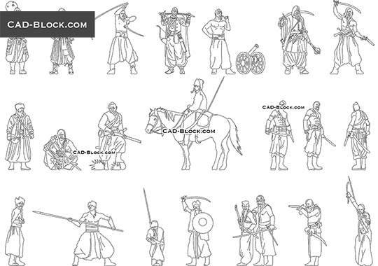 Cossacks - download vector illustration