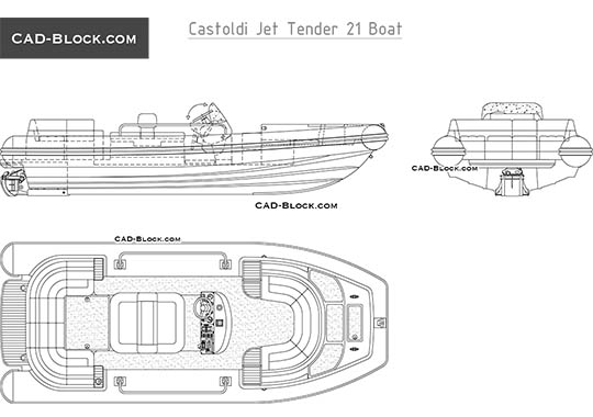 Castoldi Jet Tender 21 Boat - free CAD file