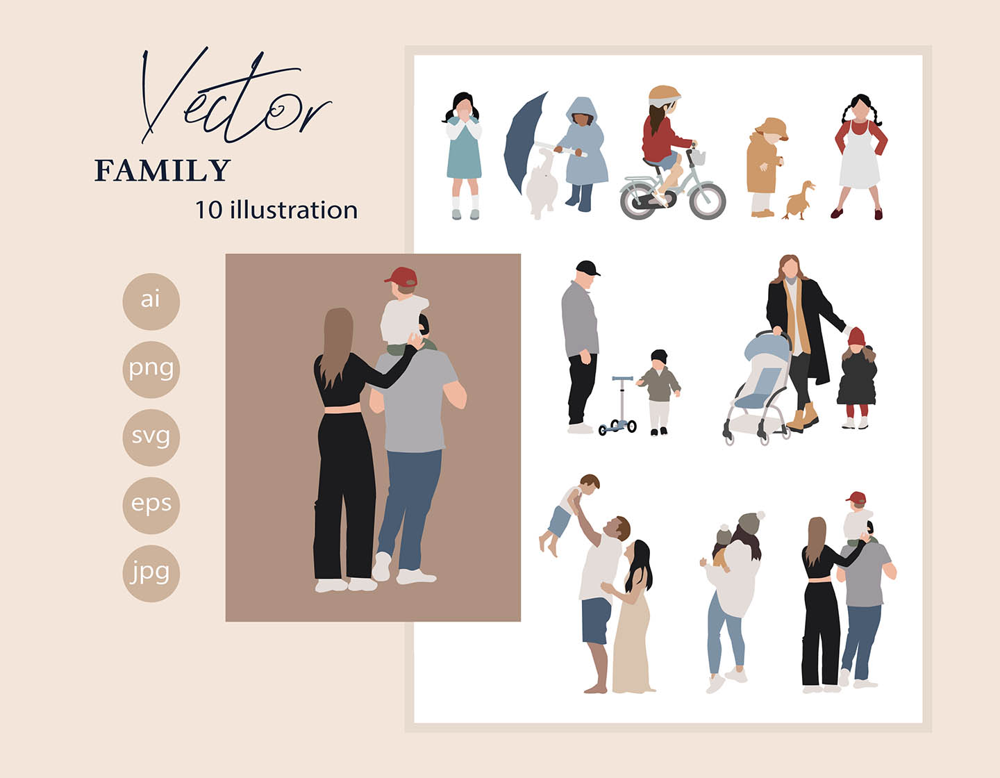 Family - Vector Illustration