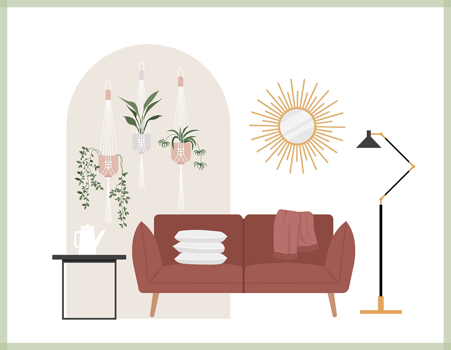 Living Room - Vector Illustration - 6
