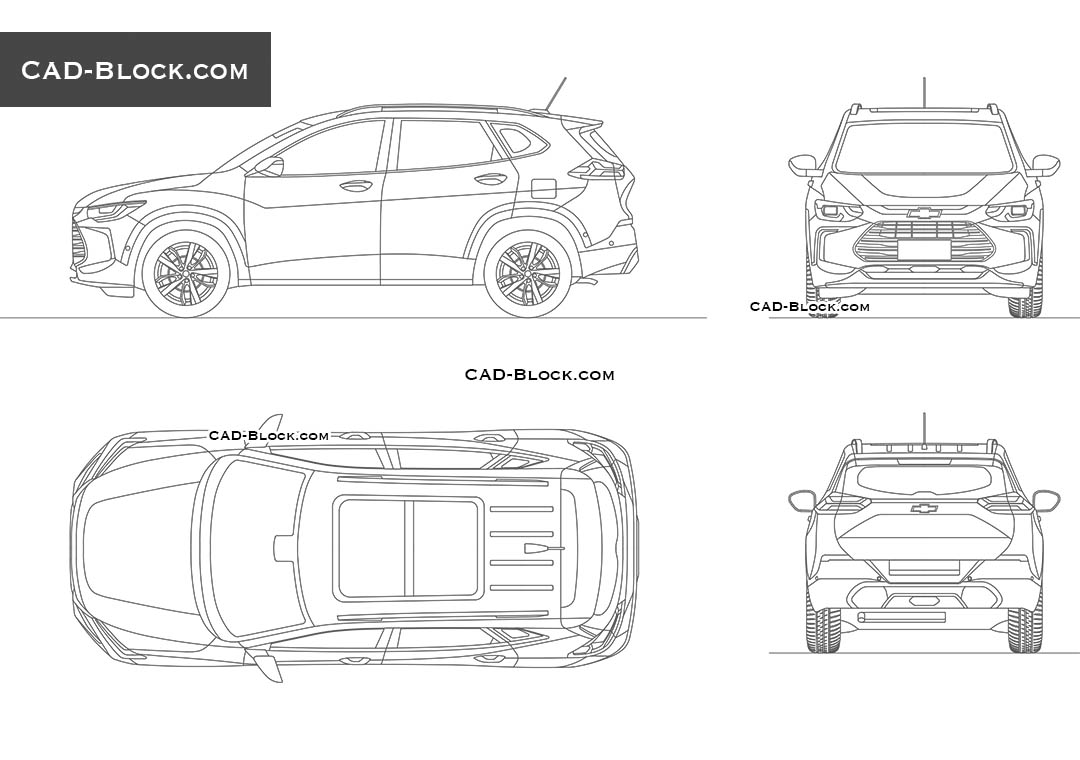 Chevrolet Tracker - CAD Blocks, AutoCAD file