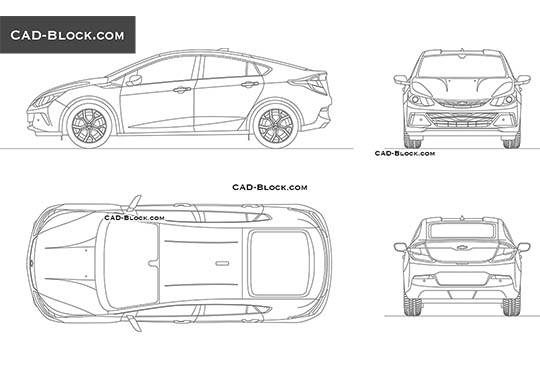 Chevrolet Volt - download vector illustration