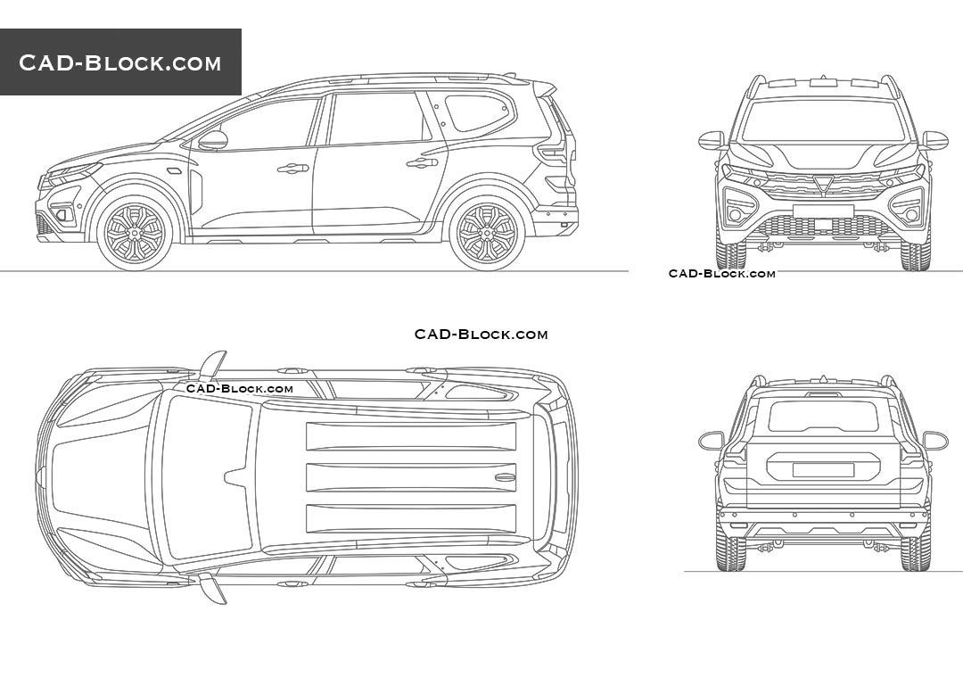 Dacia Jogger - CAD Blocks, AutoCAD file