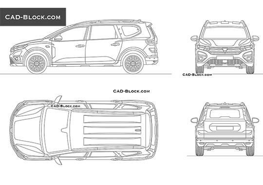 Dacia Jogger - download vector illustration