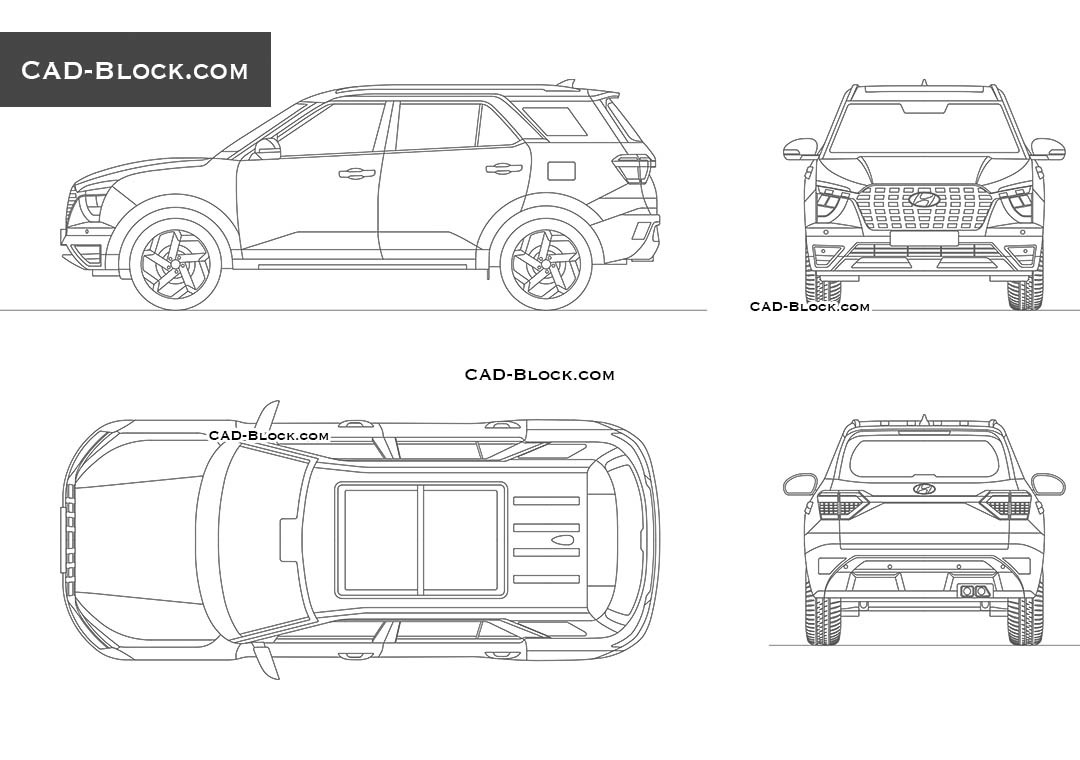 Hyundai Alcazar - CAD Blocks, AutoCAD file