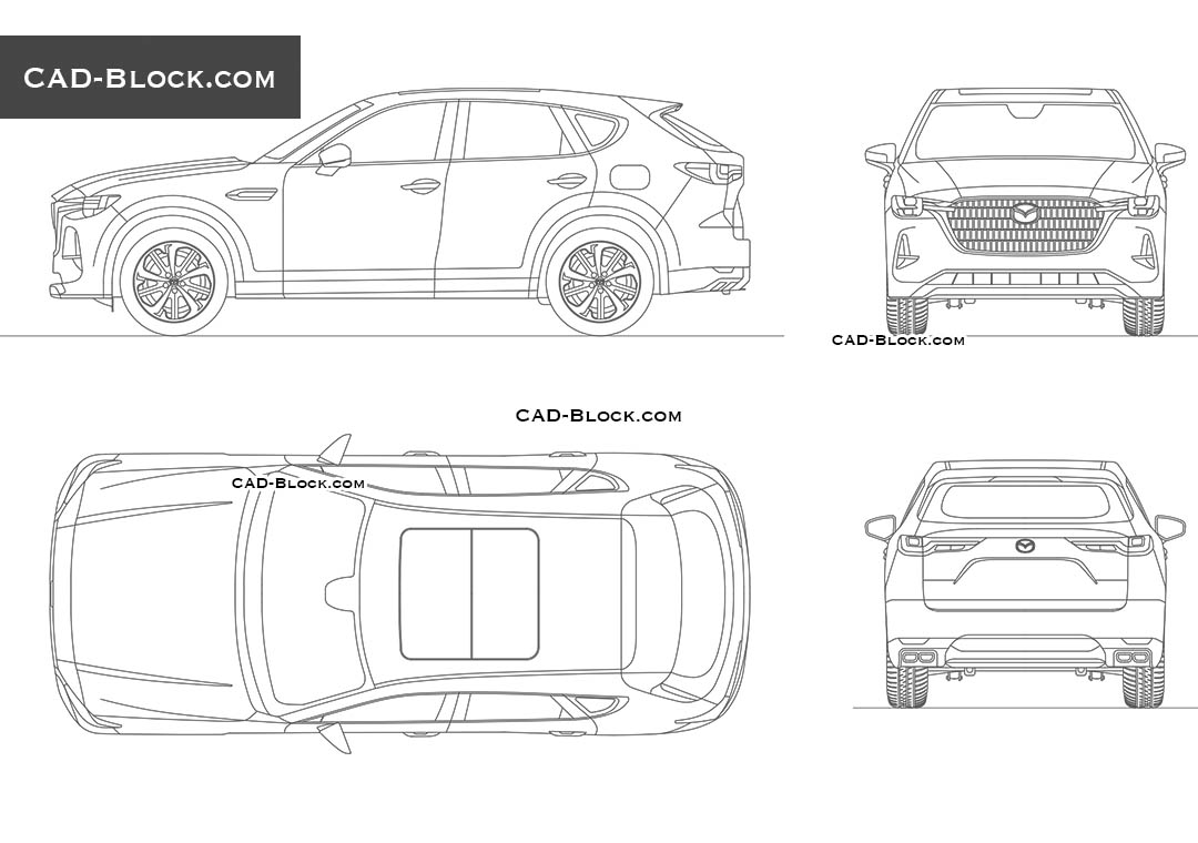 Mazda CX-60 - CAD Blocks, AutoCAD file