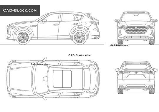 Mazda CX-60 - download vector illustration