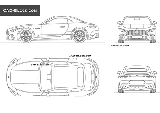 Mercedes-Benz SL 63 AMG - download vector illustration