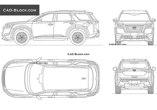 Nissan Pathfinder - download vector illustration