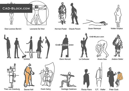 Architects’ Human Figure - download vector illustration