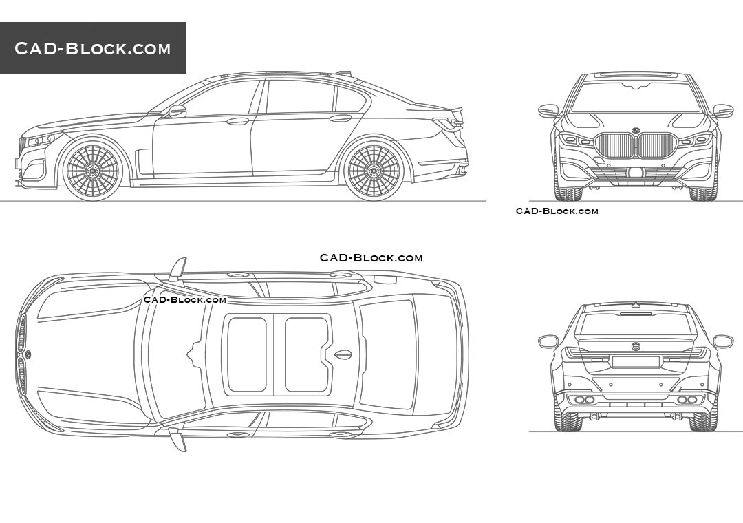 BMW Alpina B7 - CAD Blocks, AutoCAD file