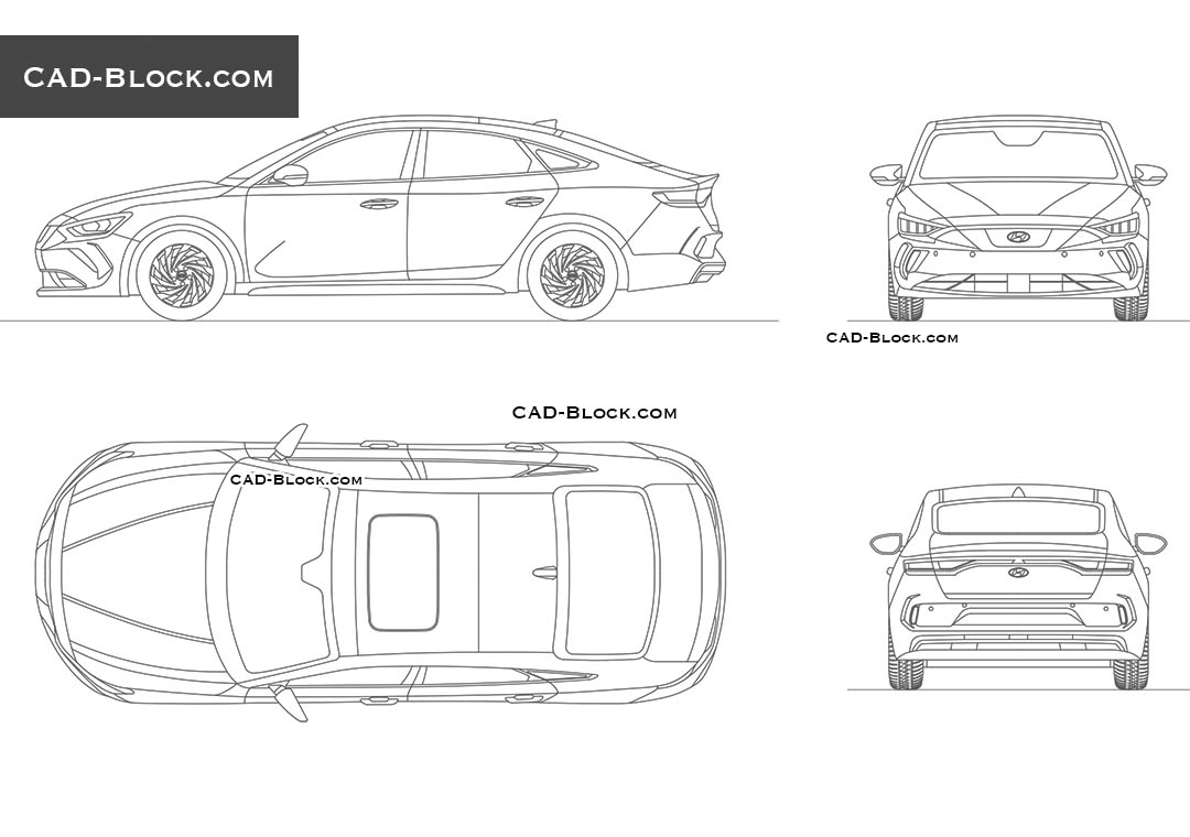 Hyundai La Festa EV - CAD Blocks, AutoCAD file
