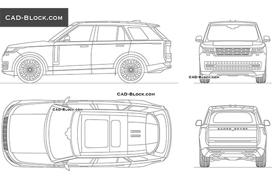 Land Rover Range Rover - download vector illustration