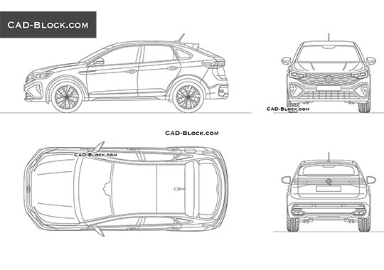 Volkswagen Taigo - download vector illustration