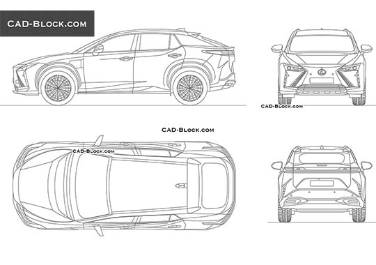 Lexus RZ 450e - free CAD file