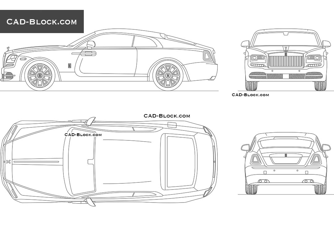 Rolls-Royce Wraith - CAD Blocks, AutoCAD file