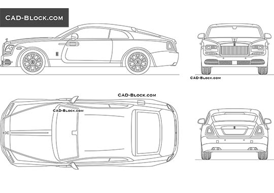 Rolls-Royce Wraith - download vector illustration