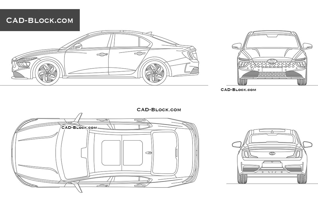 Hyundai Mistra EV - CAD Blocks, AutoCAD file