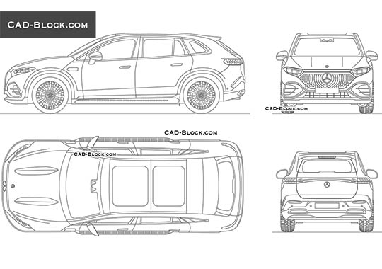 Mercedes-Benz EQS SUV - free CAD file