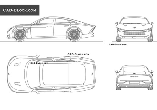 Mercedes-Benz Vision EQXX - free CAD file