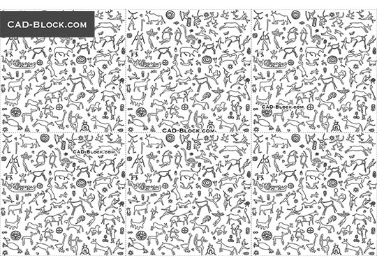 Seamless Cave Pattern - download vector illustration