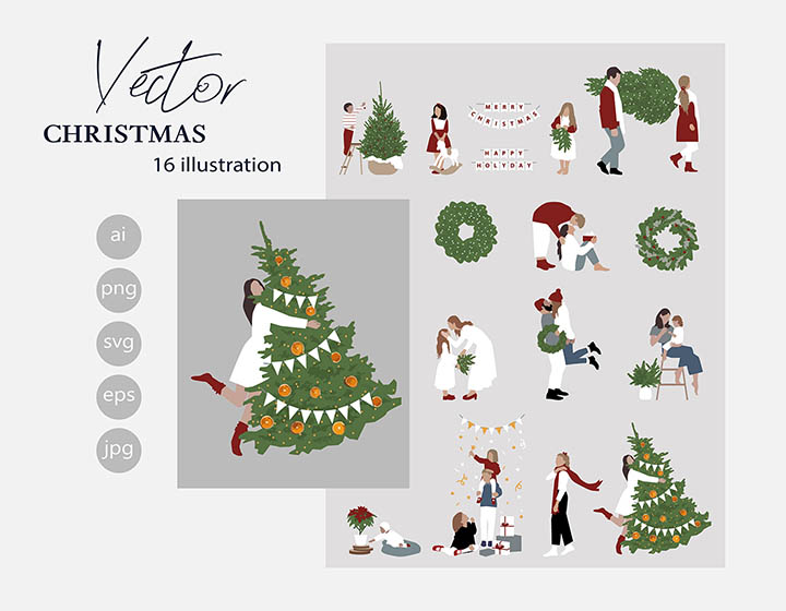 Christmas - Download Vector Drawing
