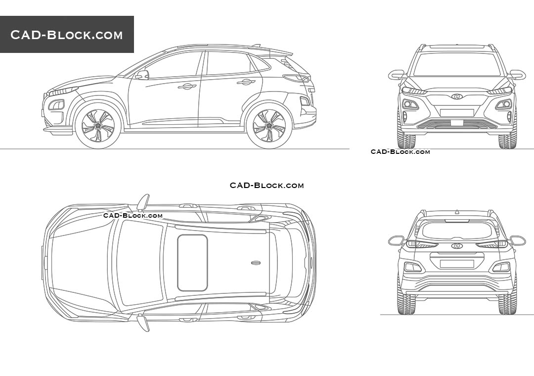 Hyundai Encino EV (2021) - CAD Blocks, AutoCAD file