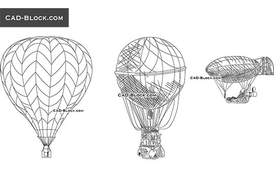 Hot Air Balloon - download vector illustration