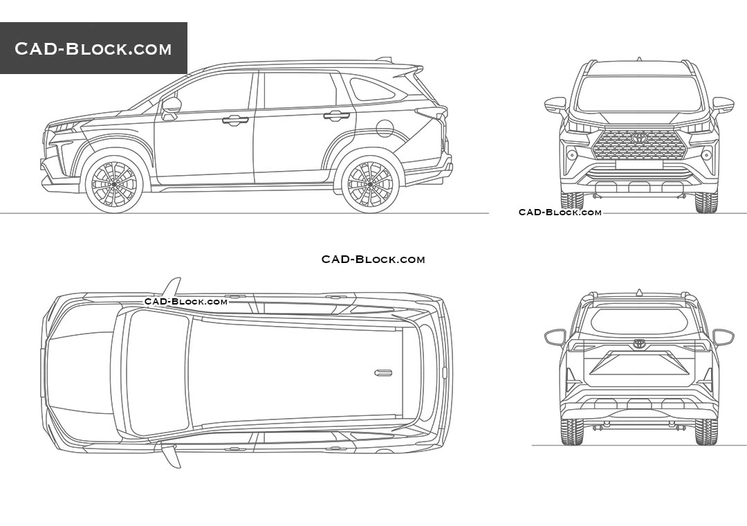 Toyota Veloz - CAD Blocks, AutoCAD file