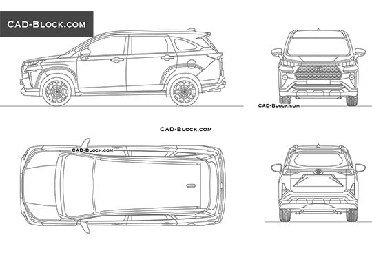 Toyota Veloz - download vector illustration