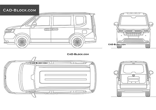 Honda Stepwgn - download vector illustration