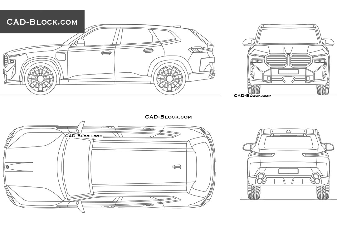 BMW XM - CAD Blocks, AutoCAD file